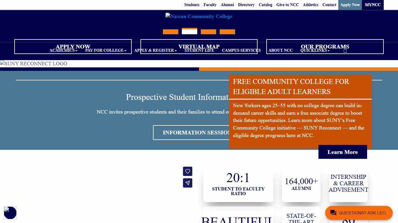 Nassau Community College Located on Long Island, New York NCC